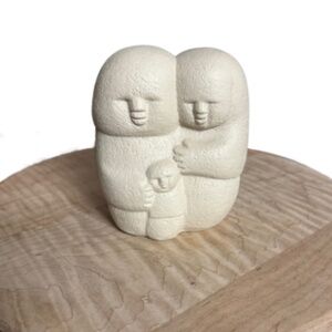 Signed Sari Family Sculpture | Attributed Sari de Rijcke |Dutch Belgian Art